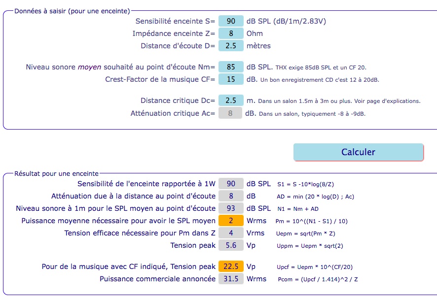 Calculateur en ligne du dimensionnement d'un ampli Fedecdceb767df3b2a779558bf8525c3